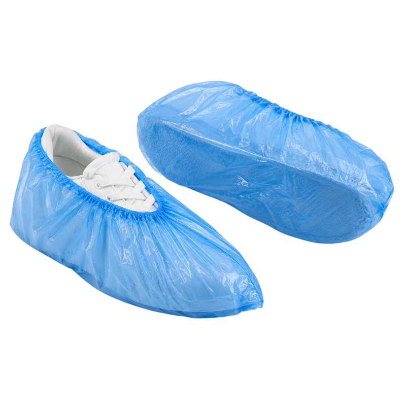 Surchaussures - CPE vièrge - 3,5gr - 30µ - Bleu - 15x41cm - 100 pièces